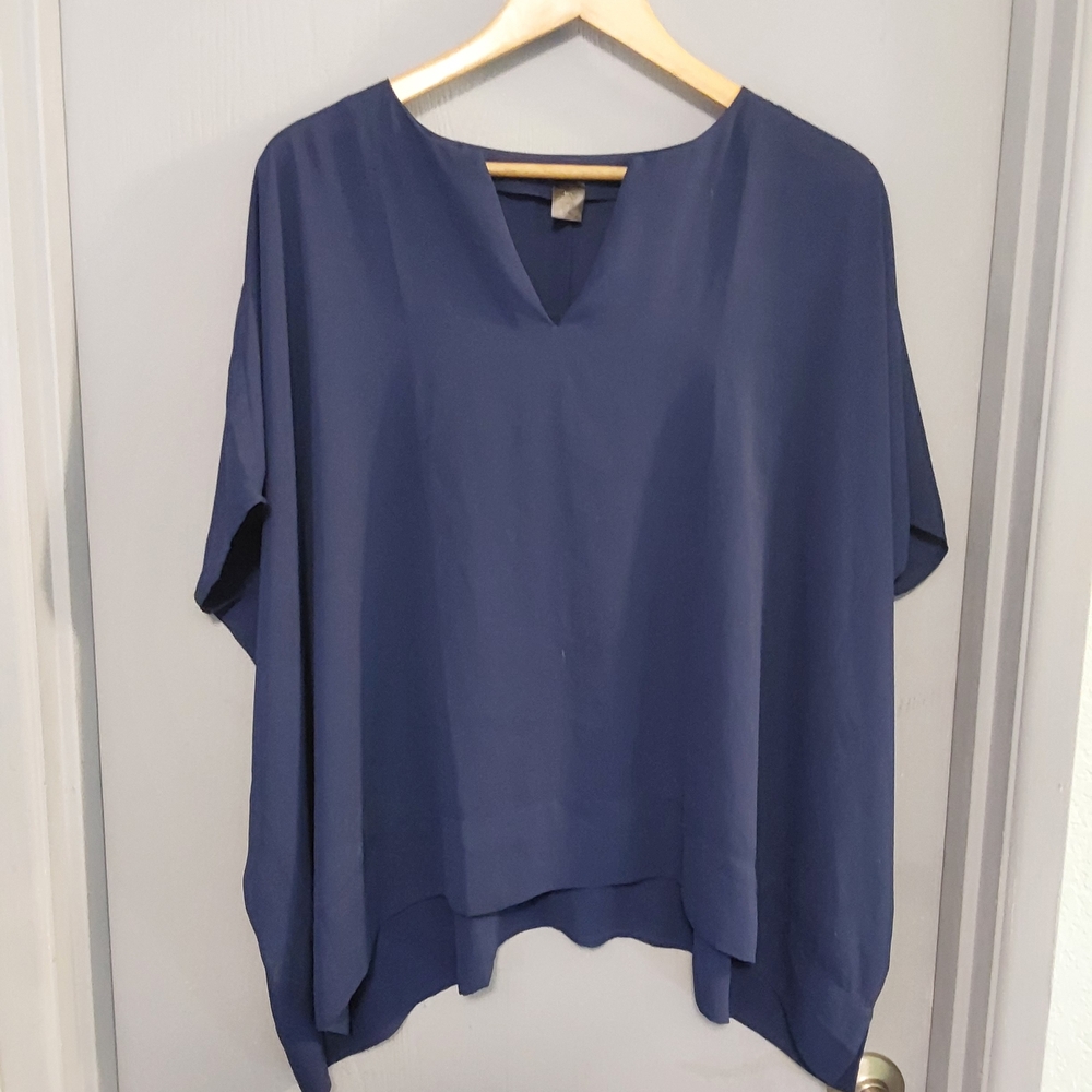 Ann Taylor Factory Deep Blue Blouse